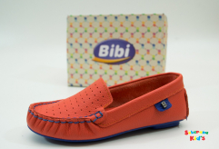 Mocassim Bibi Laranja e Azul