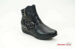 Bota Piccadilly Preta Fivela