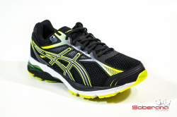 tenis Asics preto com amarelo