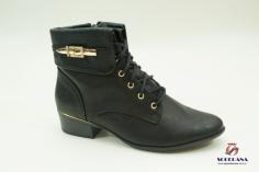 Bota Cuturno Comfortflex Preta