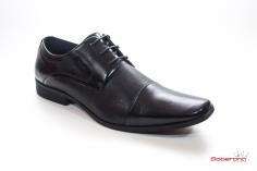 sapato preto couro ferracini