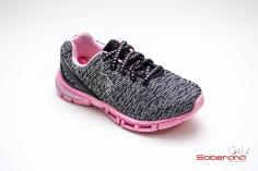 Tênis Kidy Preto e Rosa