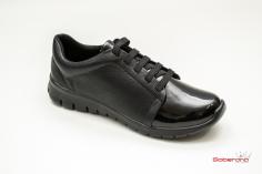 Tênis Piccadilly preto verniz